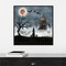 Harvest Moon I by Grace Popp 22-in. W x 22-in. H. Canvas Wall Art Print Framed in Black